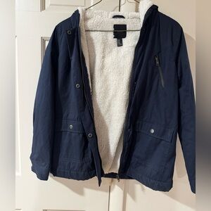 Forever 21 Cream Fleece Jacket